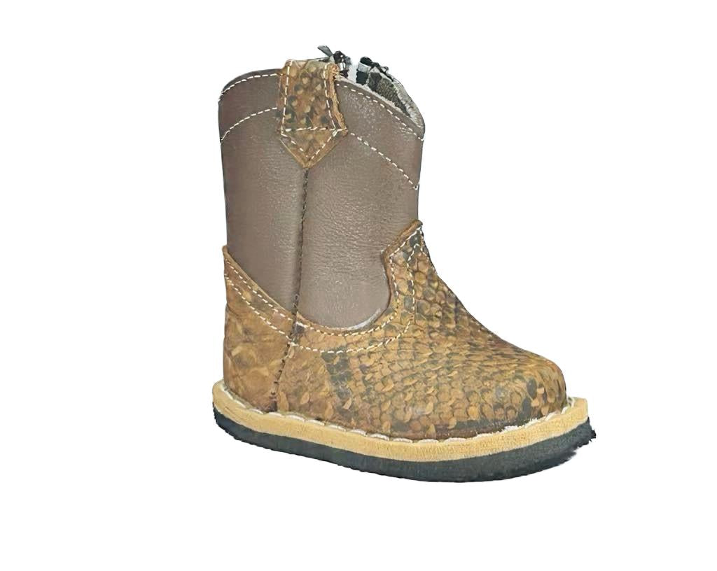 Cielére Baby Western Boot – Snake Print Leather