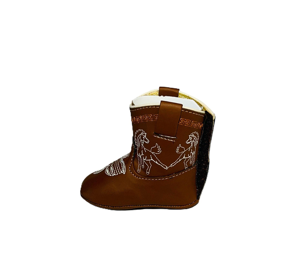 Cielére Baby Western Horse Boot – Brown (Velcro Closure)