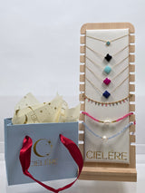 Blue Petal Glow Necklace