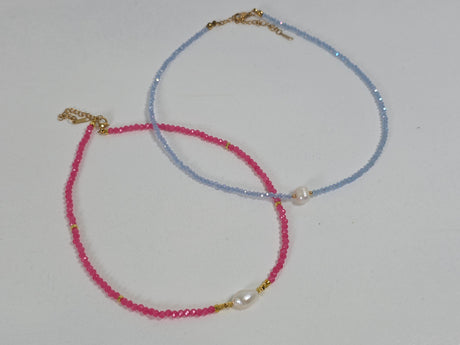 Pink Petal Glow Necklace