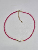 Pink Petal Glow Necklace
