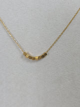 Gold Bar Curve Necklace