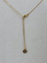 Gold Bar Curve Necklace