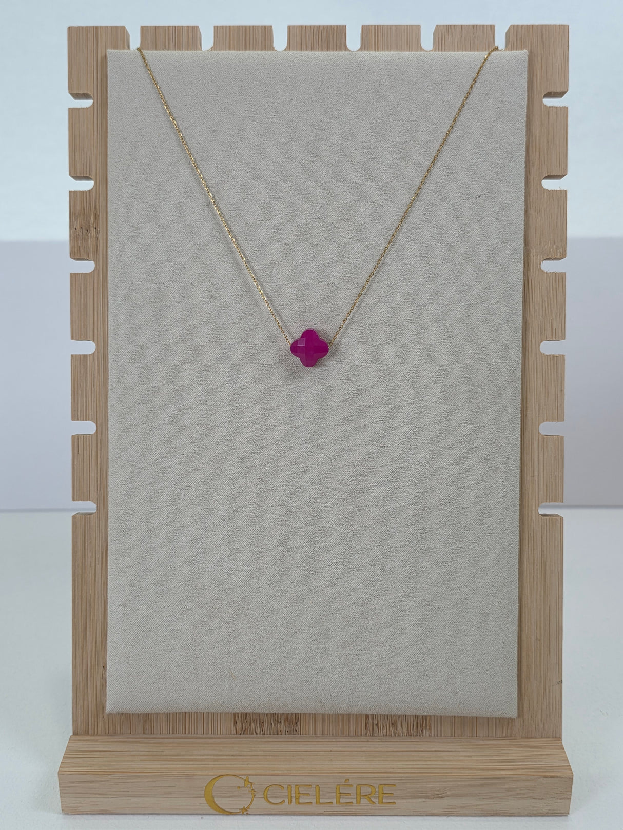 Fuchsia Radiant Petal Necklace