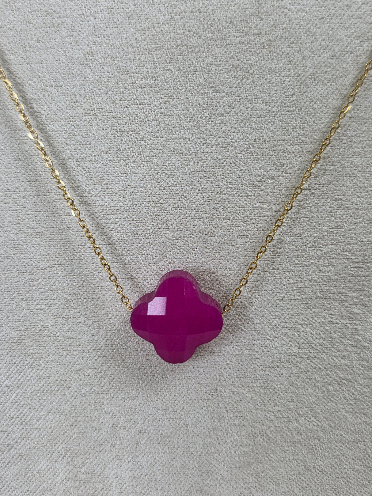 Fuchsia Radiant Petal Necklace