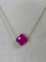 Fuchsia Radiant Petal Necklace