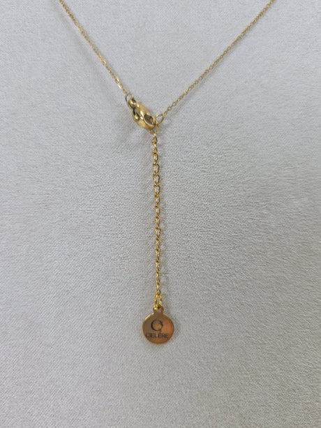 Black Radiant Petal Necklace