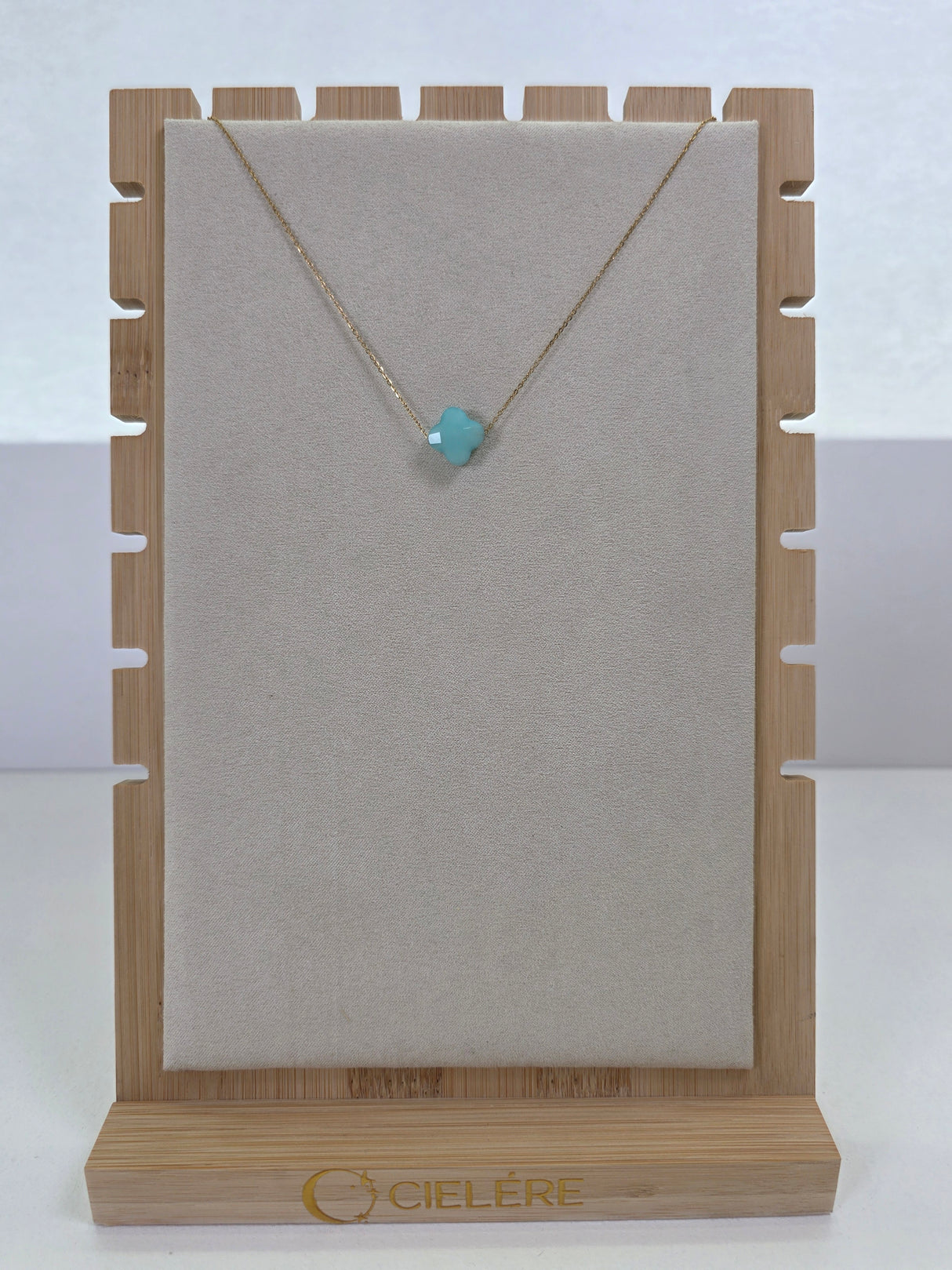 Aqua Radiant Petal Necklace