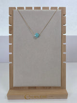 Aqua Radiant Petal Necklace
