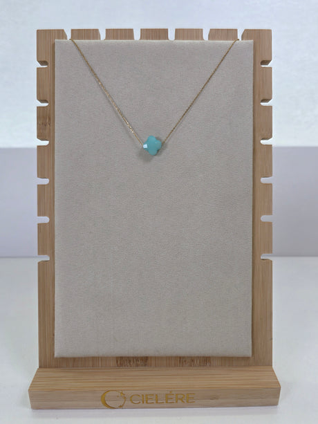 Aqua Radiant Petal Necklace