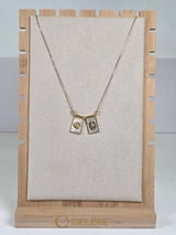 Dual Shell Escapulario Necklace