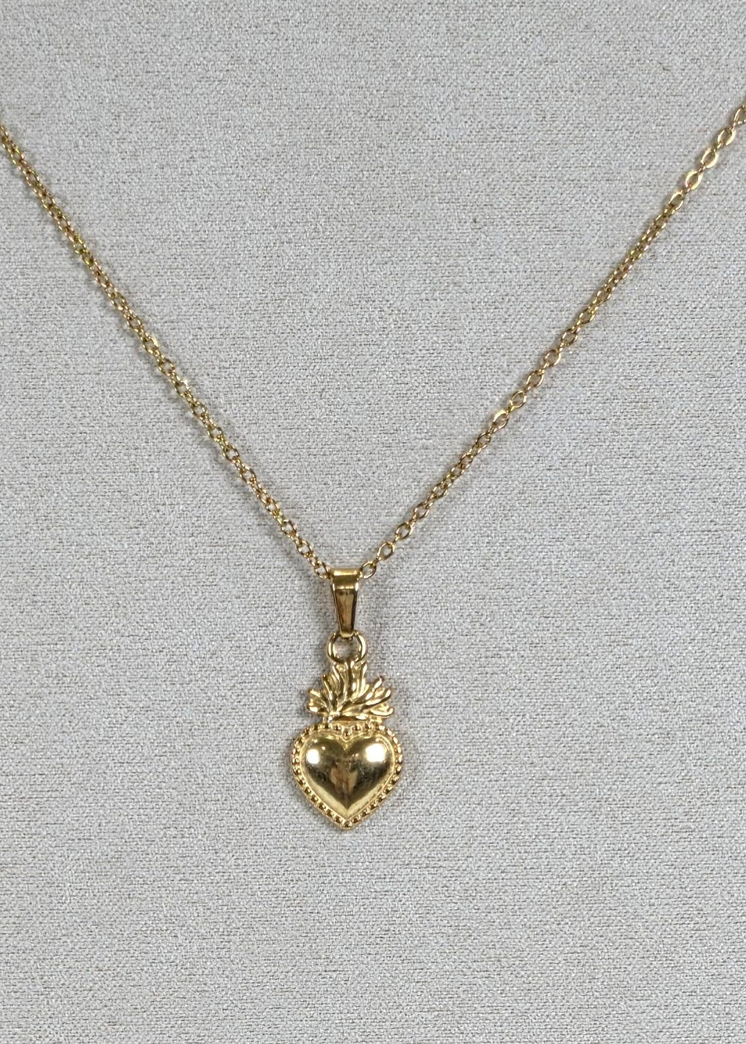 Sacred Heart of Jesus Drop Necklace