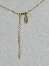 White Enamel Cross Medallion Necklace