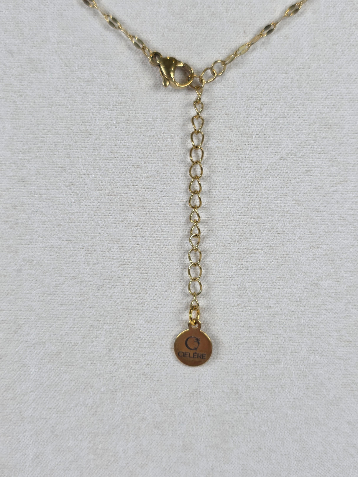 Pink Enamel Cross Necklace
