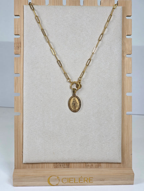 Link Chain Sacred Medal Necklace