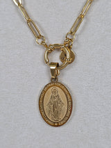 Link Chain Sacred Medal Necklace