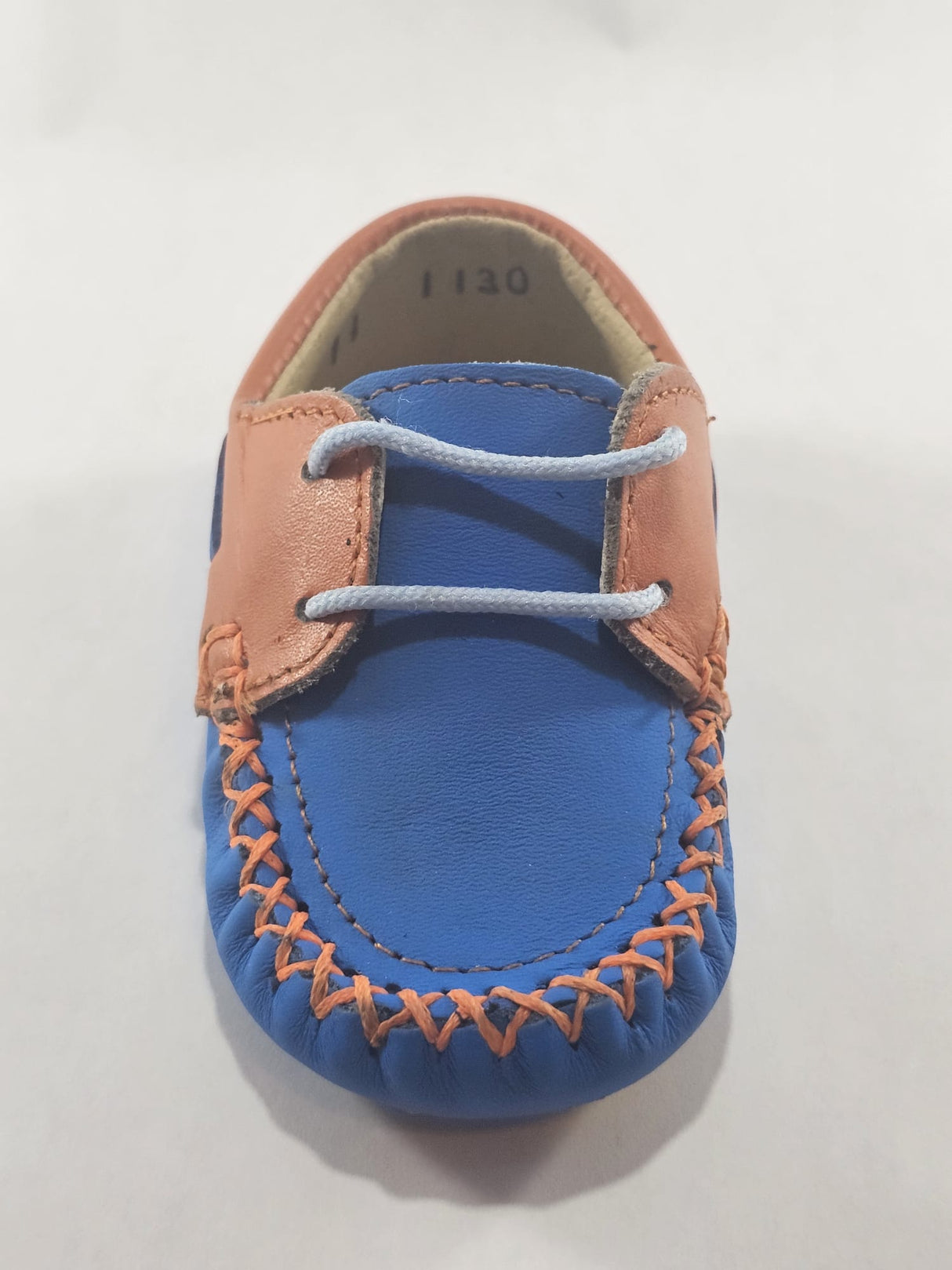 Handcrafted Baby Moccasin – Two-Tone Leather Soft Sole