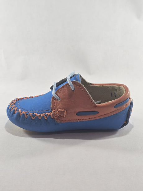 Handcrafted Baby Moccasin – Two-Tone Leather Soft Sole