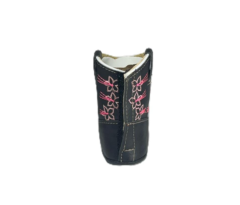 Cielére Baby Western Girl black Boot Pink