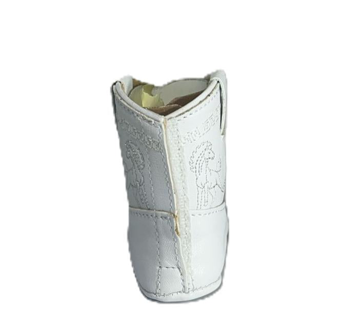 Cielére Baby Western Horse Boot – White (Velcro Closure)