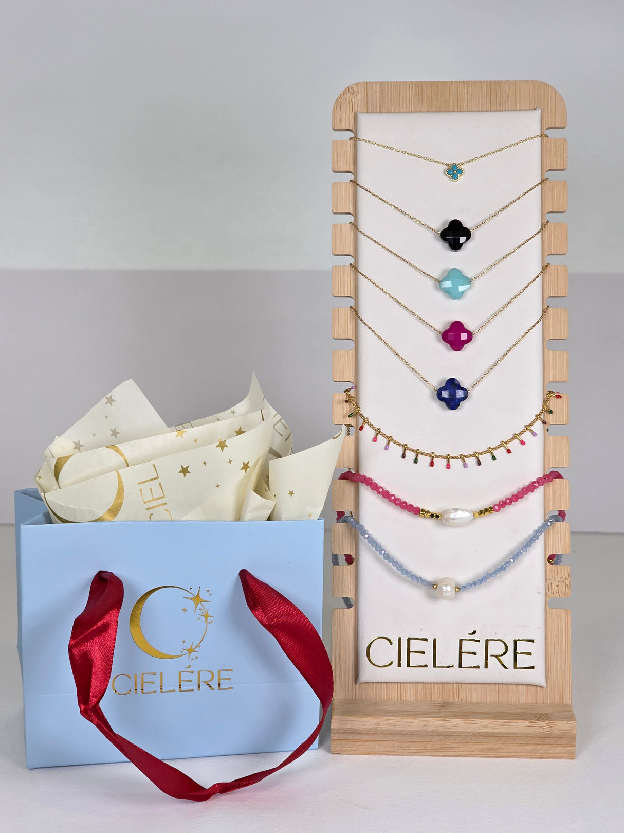 Mini Turquoise Petal Necklace