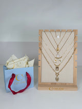 White Clover Charm Necklace